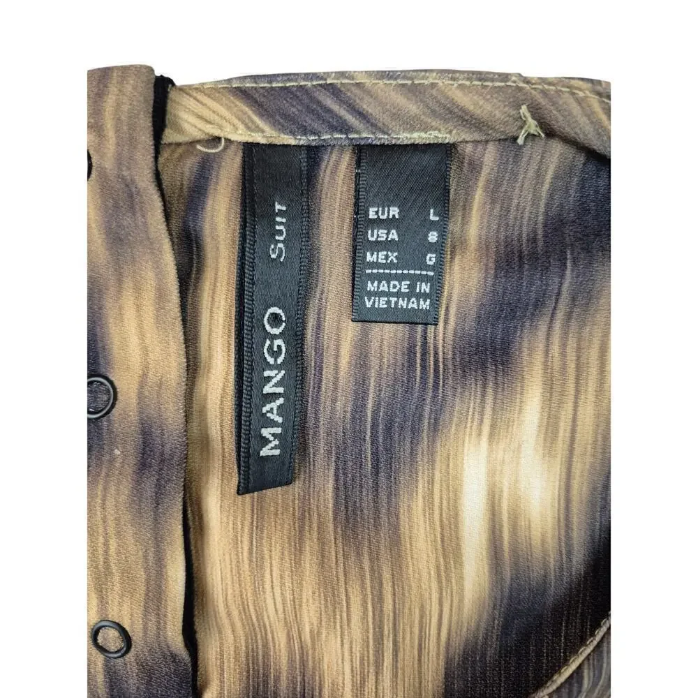 Mango Suit Dress Large animal print shift dress